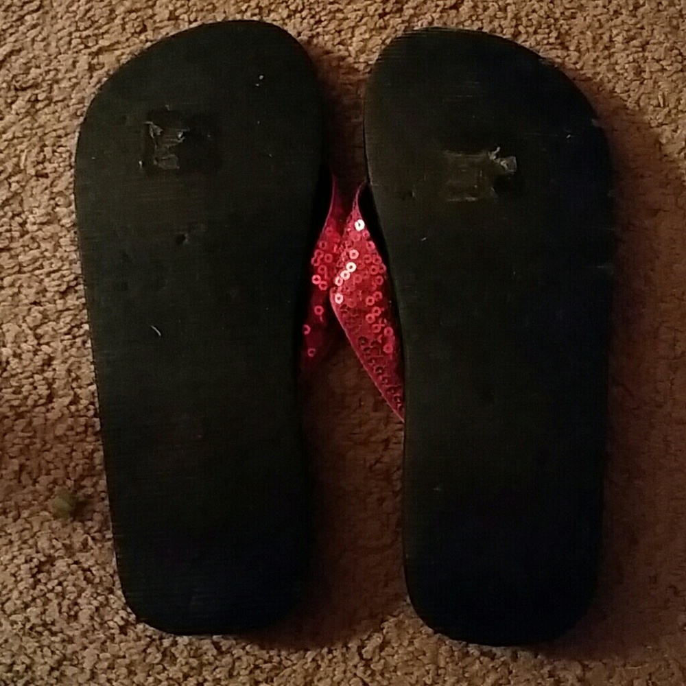 Women's size 8 blue fin flip flops - Picture 2 of 3